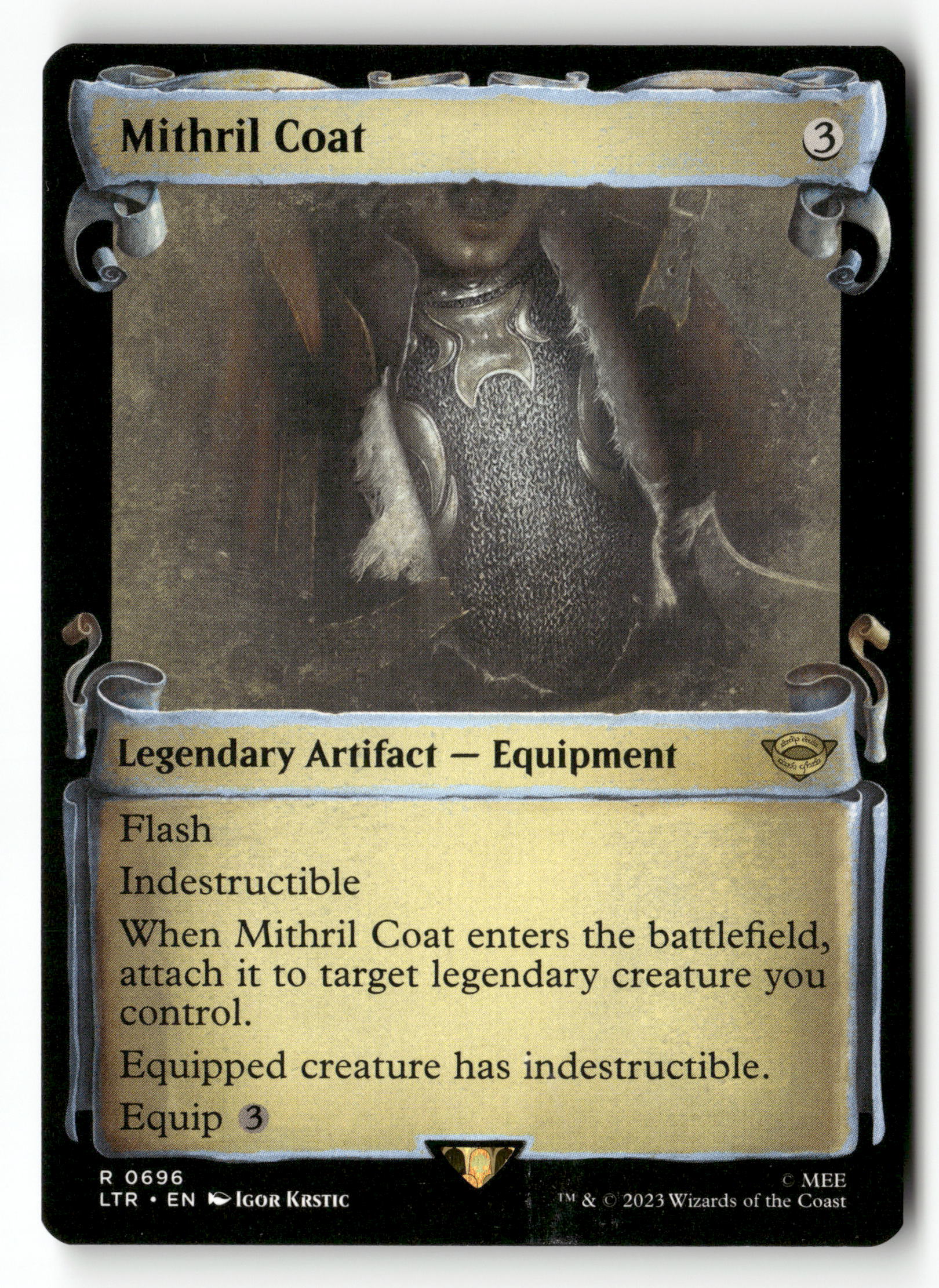 MTG: The Lord of the Rings: 696 Mithril Coat (Showcase Scrolls) R NM
