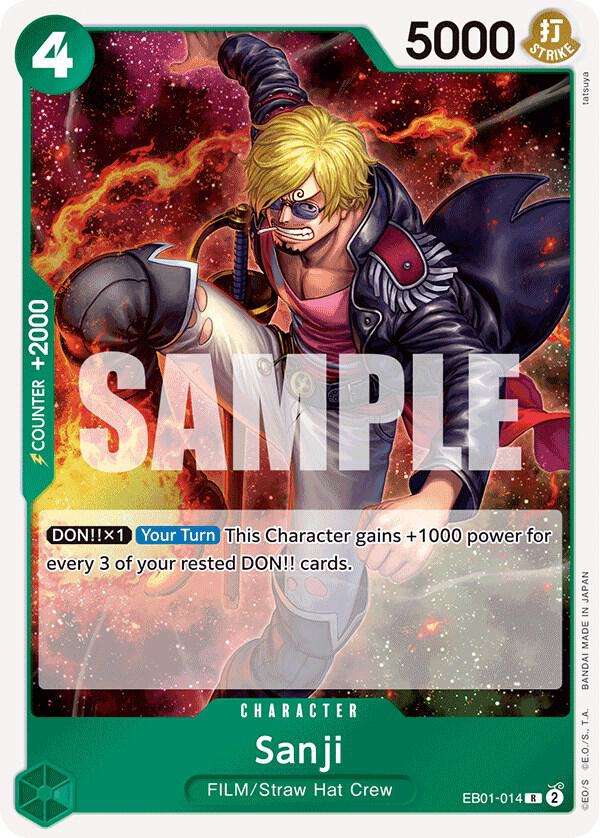 Sanji EB01-014 (Extra Booster: Memorial Collection)  - Foil