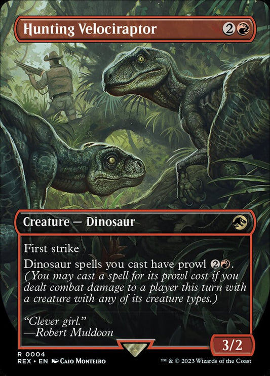 Hunting Velociraptor 4/26 (Universes Beyond: Jurassic World Collection)  - Borderless