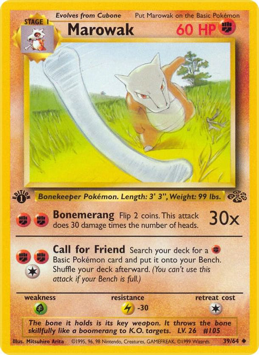 Marowak 39/64 (Jungle)  - 1st Edition