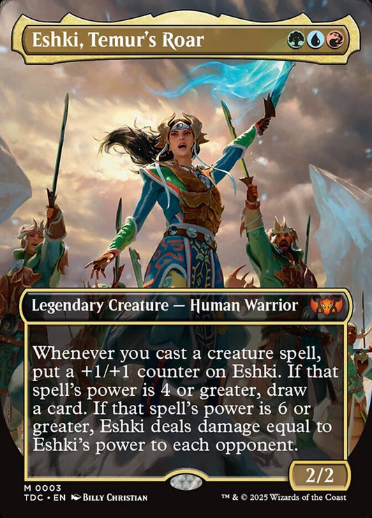 Eshki, Temur's Roar 3/413 (Commander: Tarkir: Dragonstorm)  - Borderless Foil