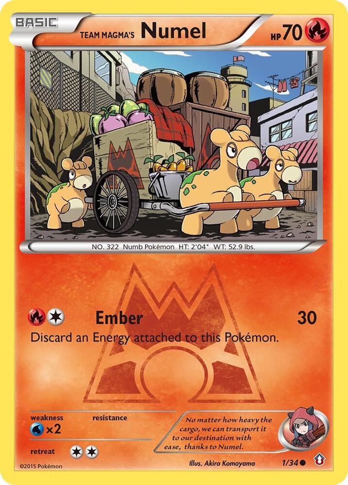 Team Magma's Numel 1/34 (Double Crisis) 