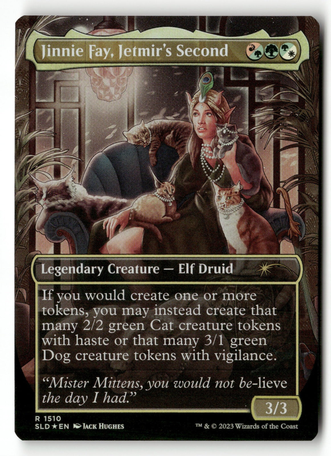 MTG Secret Lair Drop Series 1510 Jinnie Fay, Jetmir's Second R Foil NM (Back)