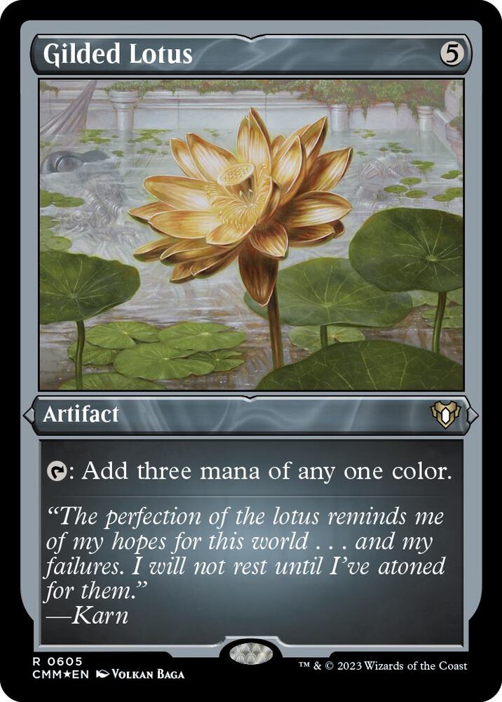 Gilded Lotus 605/451 (Commander Masters)  - Etched Foil