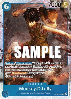 Monkey.D.Luffy OP02-062 (Paramount War)  - Foil