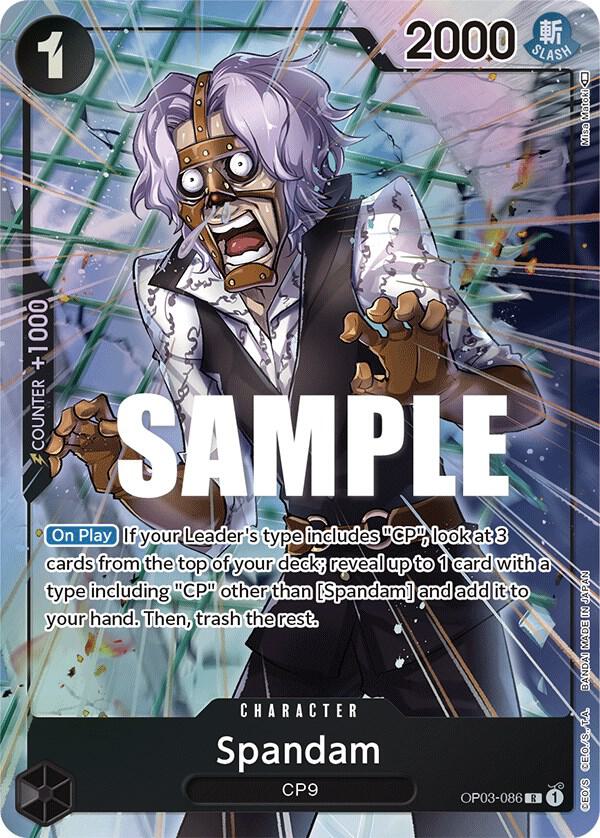 Spandam OP03-086 (Pillars of Strength)  - Alternate Art Foil