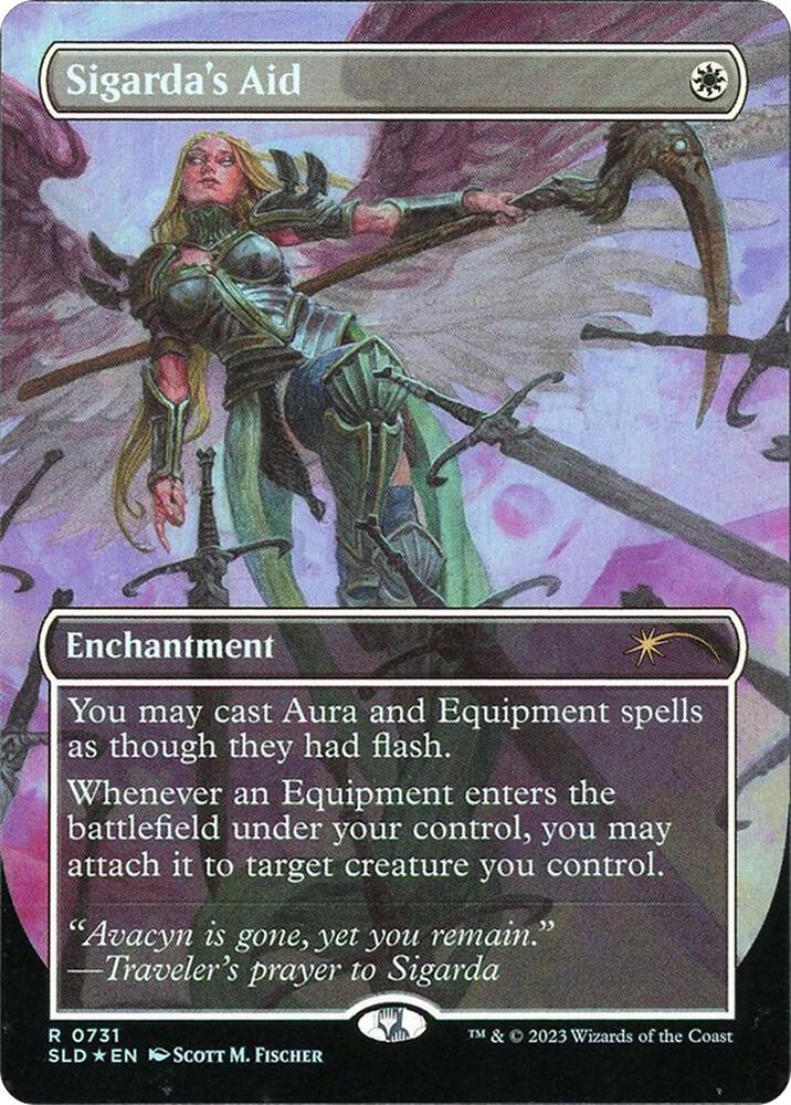 Sigarda's Aid 731/1 (Secret Lair Drop Series)  - Borderless Foil