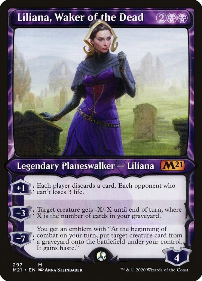 Liliana Waker of the Dead Showcase 297 (Core Set 2021)  - Showcase