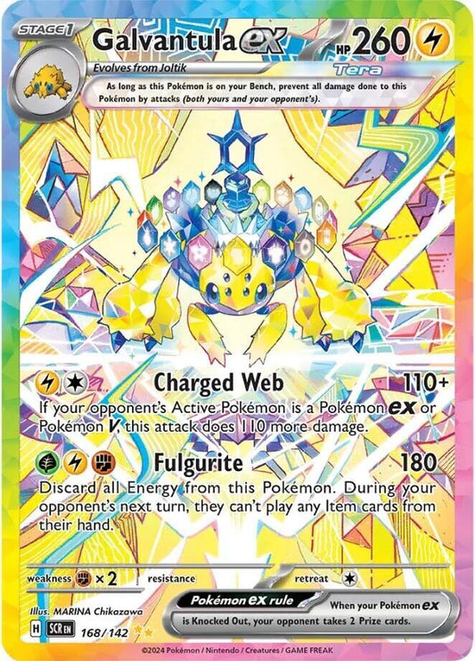 Galvantula ex 168/142 (SV07: Stellar Crown)  - Holofoil
