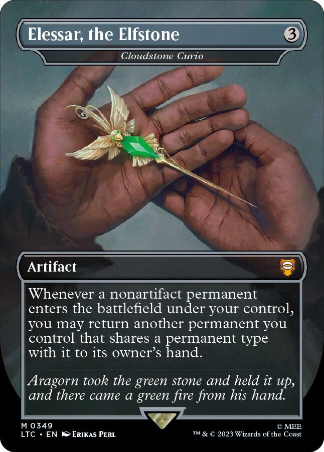 Elessar, the Elfstone - Cloudstone Curio 349 (Commander: The Lord of the Rings: Tales of Middle-earth)  - Borderless
