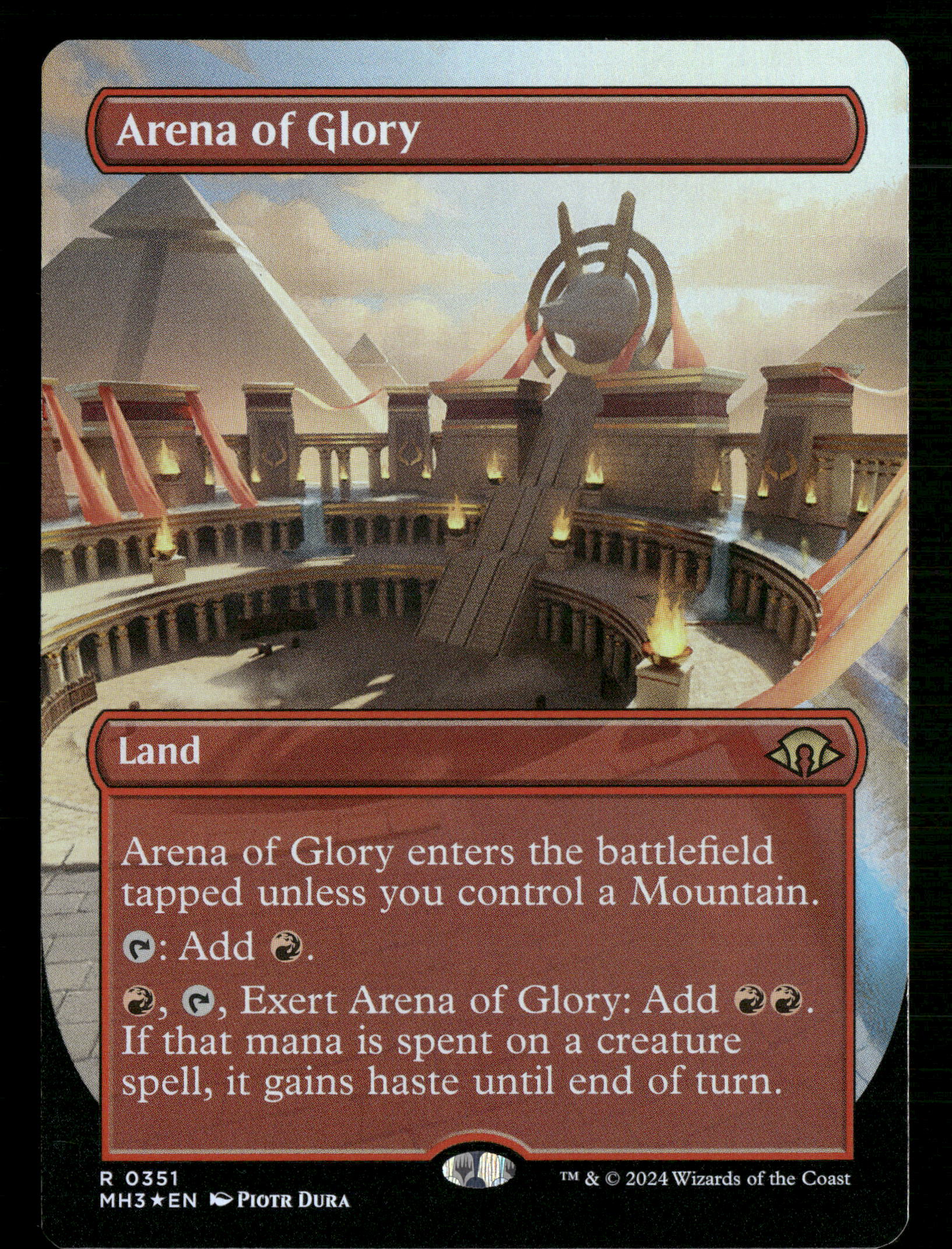 Magic The Gathering Modern Horizons 3 351 Arena of Glory (Borderless) R NM