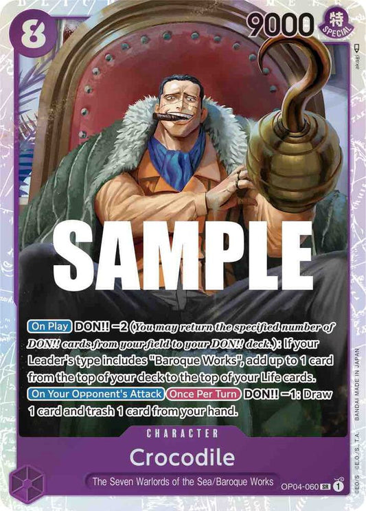 Crocodile OP04-060 (Kingdoms of Intrigue)  - Foil