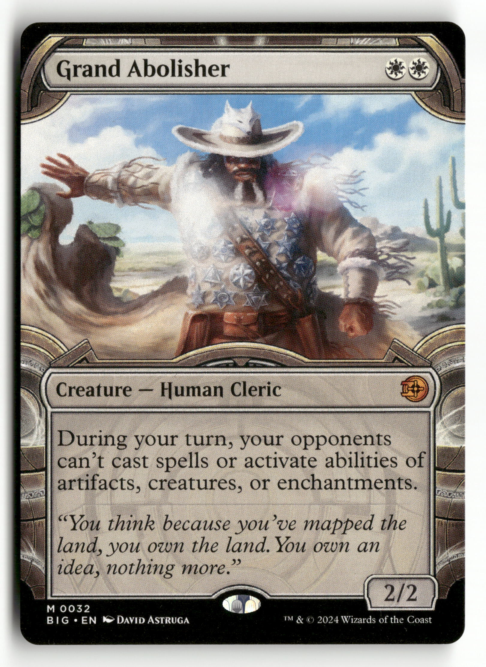 MTG Outlaws of Thunder Junction: The Big Score 32 Grand Abolisher (Showcase) M