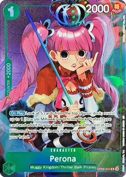 Perona (Illustration Box Vol.4) OP09-034 (One Piece Promotion Cards)  - Foil