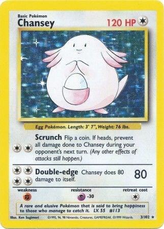Chansey 003/102 (Base Set)  - Unlimited Holofoil