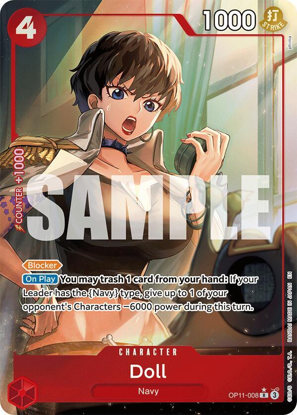 Doll OP11-008 (A Fist of Divine Speed)  - Alternate Art Foil
