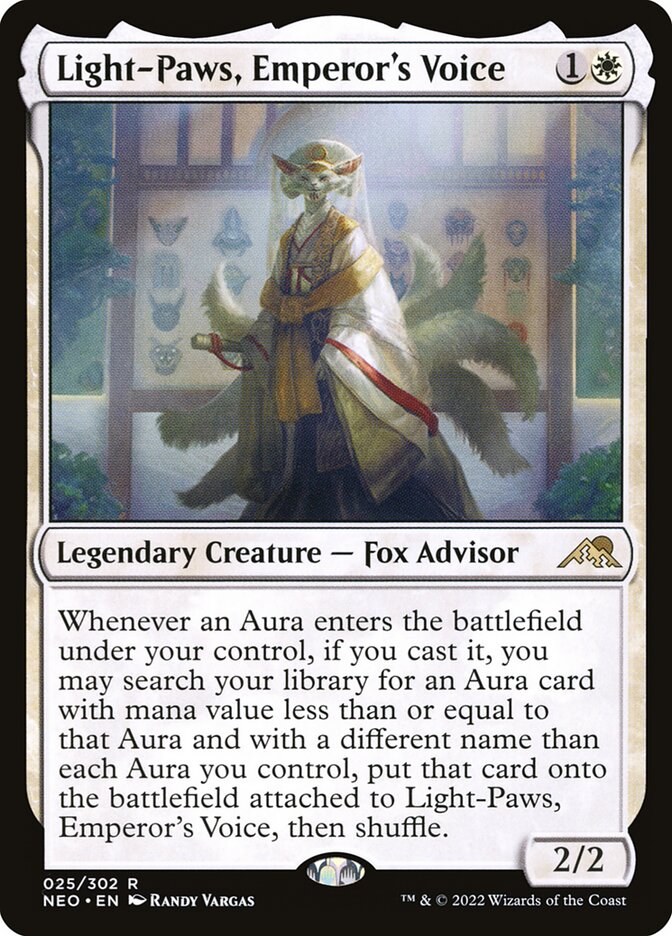 Light-Paws, Emperor's Voice 25/302 (Kamigawa: Neon Dynasty) 