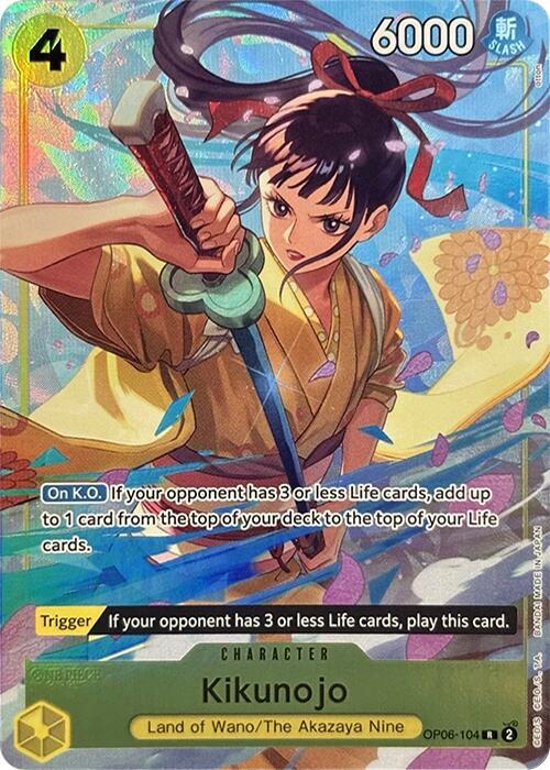 Kikunojo (PCC Vol.2) OP06-104 (One Piece Promotion Cards)  - Alternate Art Foil