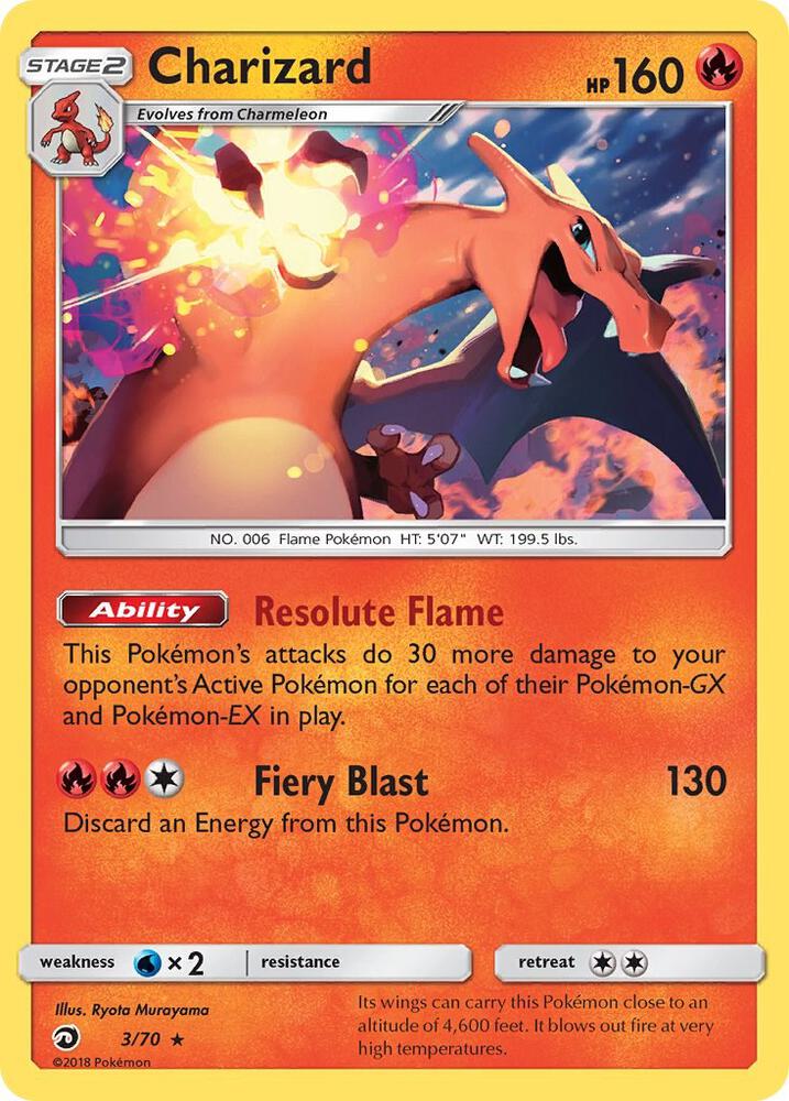 Charizard 3/70 (Dragon Majesty)  - Holofoil