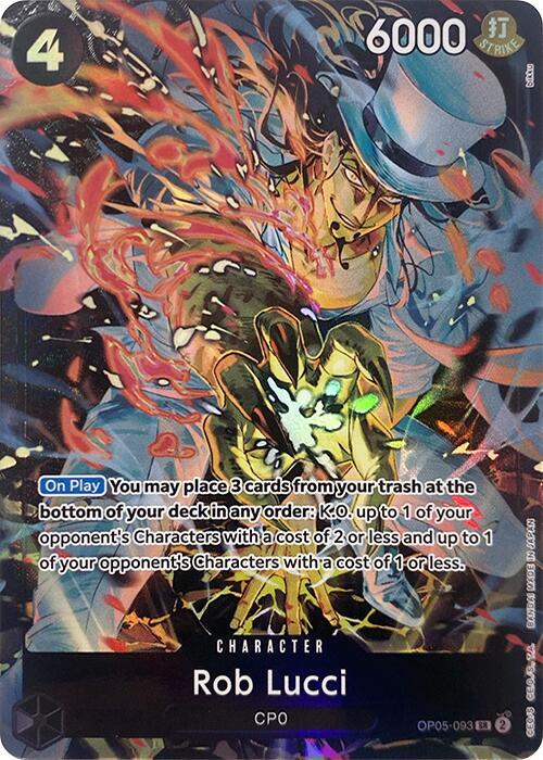 Rob Lucci (Illustration Box EX) OP05-093 (One Piece Promotion Cards)  - Foil