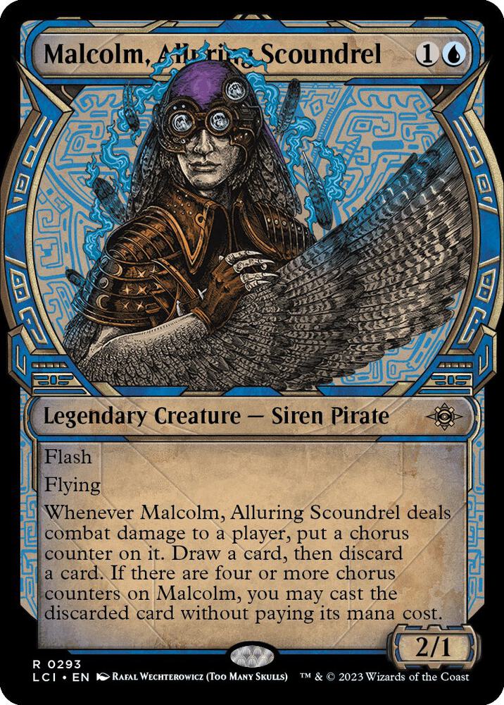 Malcolm, Alluring Scoundrel 293 (The Lost Caverns of Ixalan)  - Showcase Foil