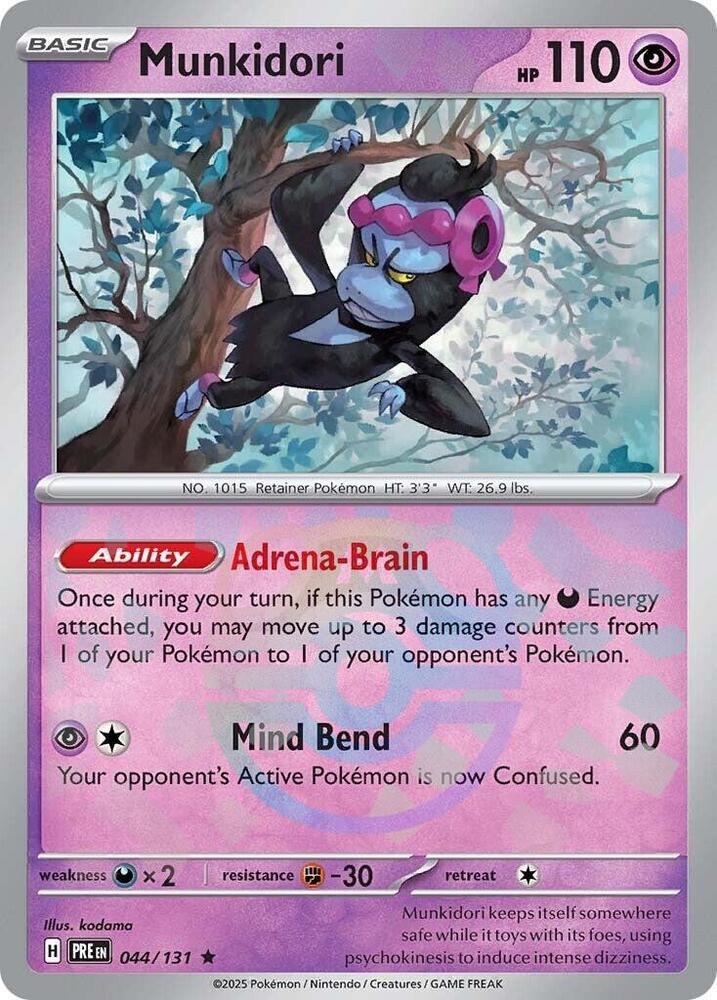 Munkidori 044/131 (SV: Prismatic Evolutions)  - Master Ball Holofoil