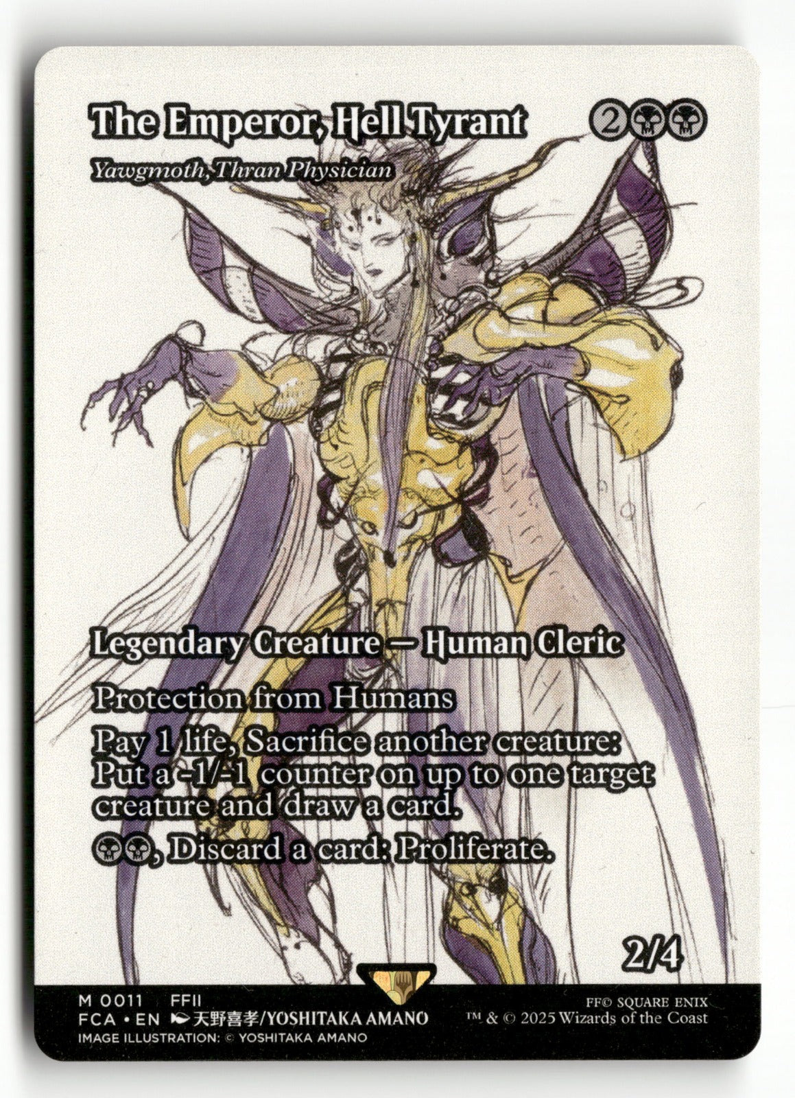 MTG FF: 11 The Emperor, Hell Tyrant - Yawgmoth, Thran Physician (Showcase) M NM