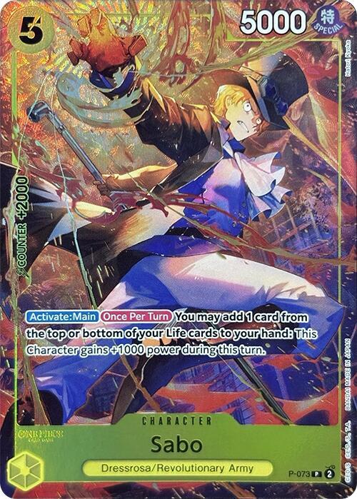Sabo (PCC Vol.3) P-073 (One Piece Promotion Cards)  - Alternate Art Foil
