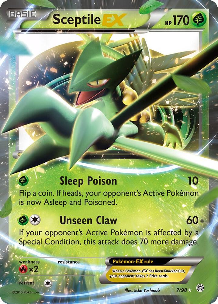 Sceptile EX 7/98 (XY - Ancient Origins)  - Holofoil