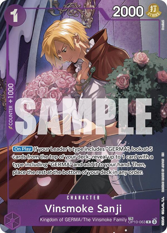 Vinsmoke Sanji OP10-063 (Legacy of the Master)  - Treasure Foil