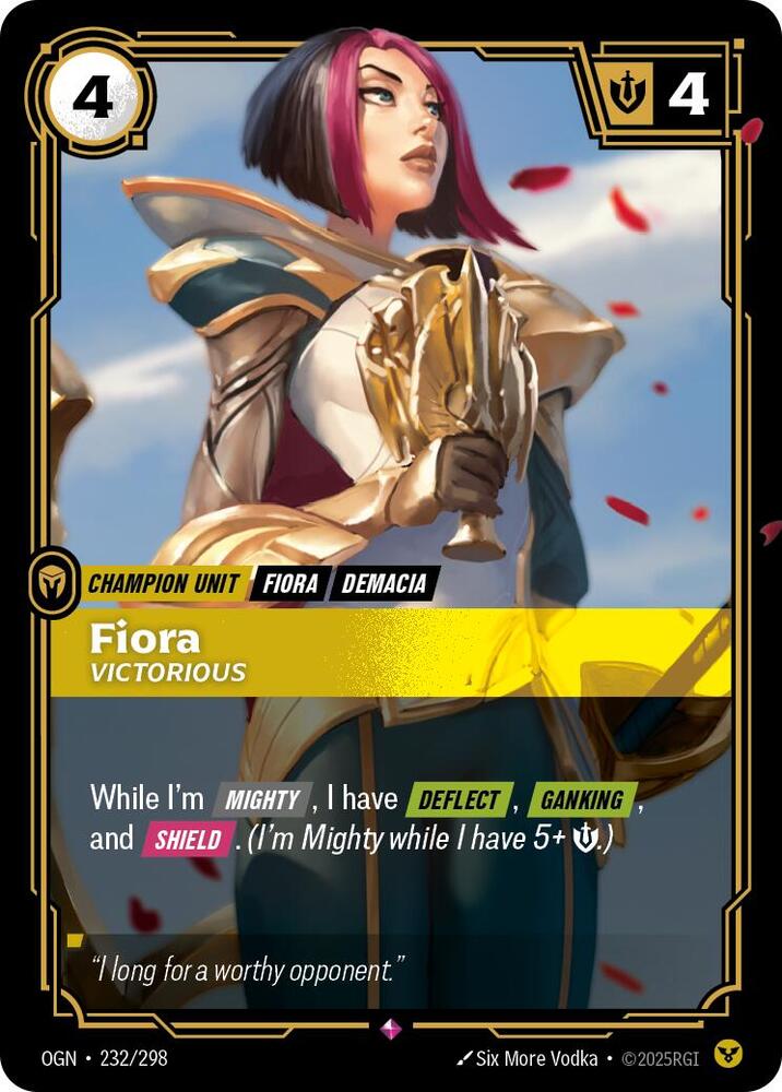 Fiora - Victorious 232/298 (Origins)  - Foil