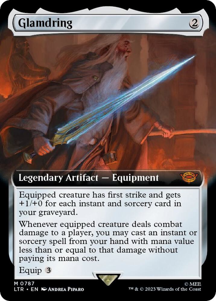 Glamdring 787 (Universes Beyond: The Lord of the Rings: Tales of Middle-earth)  - Extended Art Surge Foil