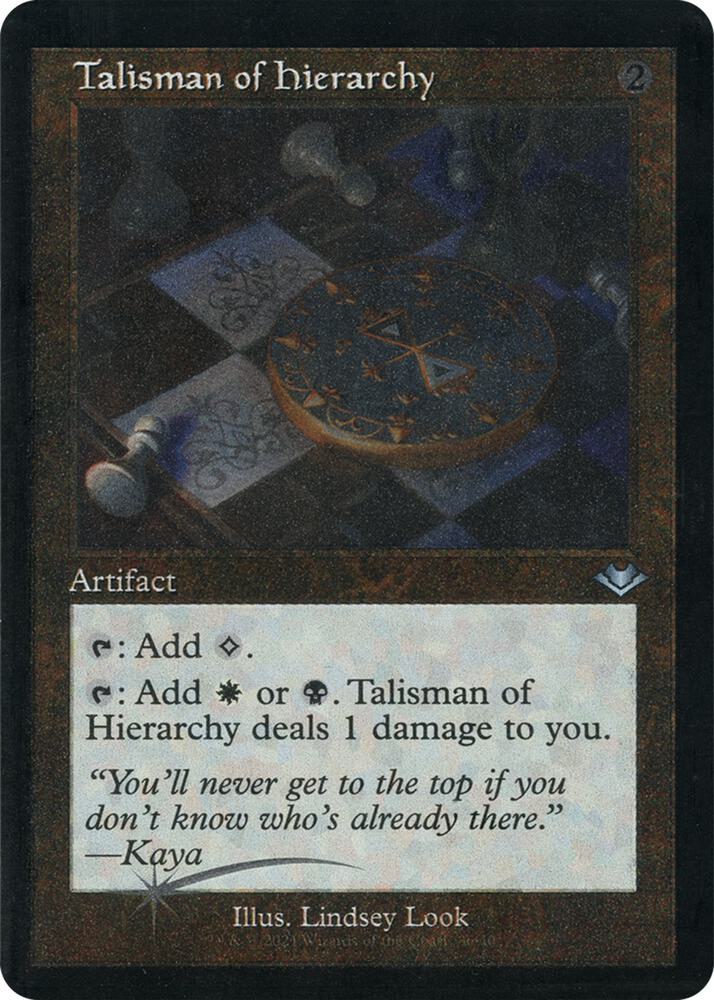 Talisman of Hierarchy 36 (Modern Horizons)  - Retro Etched Foil
