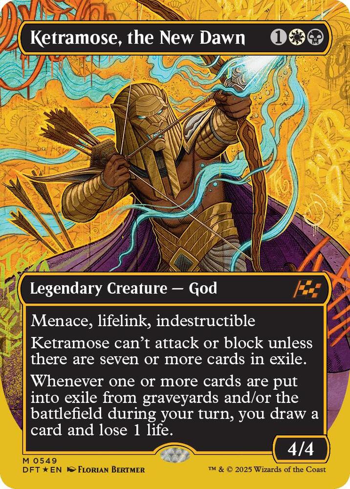 Ketramose, the New Dawn 549/291 (Aetherdrift)  - Borderless First-Place Foil