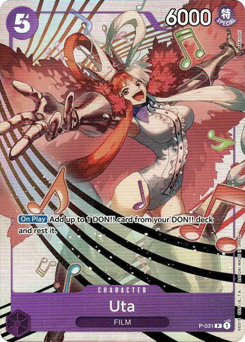 Uta (PCC -Uta-) P-031 (One Piece Promotion Cards)  - Alternate Art Foil