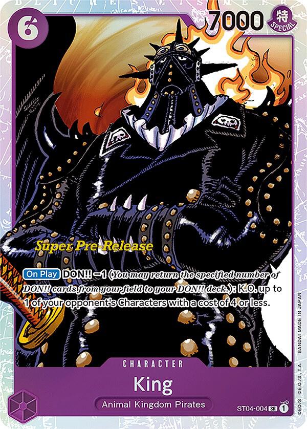 King ST04-004 (Super Pre-Release Starter Deck 4: Animal Kingdom Pirates)  - Foil