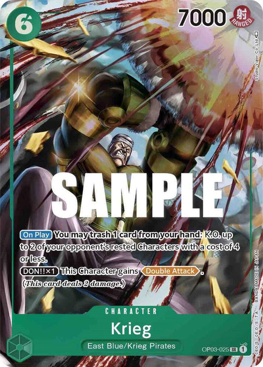 Krieg OP03-025 (Pillars of Strength)  - Alternate Art Foil