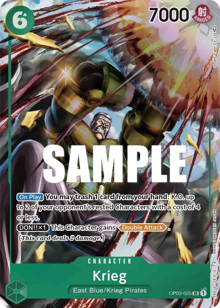 Krieg OP03-025 (Pillars of Strength)  - Alternate Art Foil