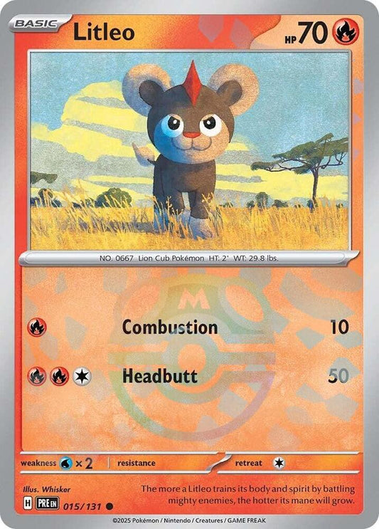 Litleo 015/131 (SV: Prismatic Evolutions)  - Master Ball Holofoil