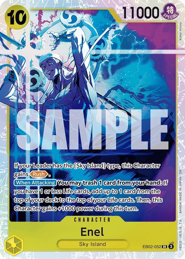 Enel EB02-052 (Extra Booster: Anime 25th Collection)  - Foil