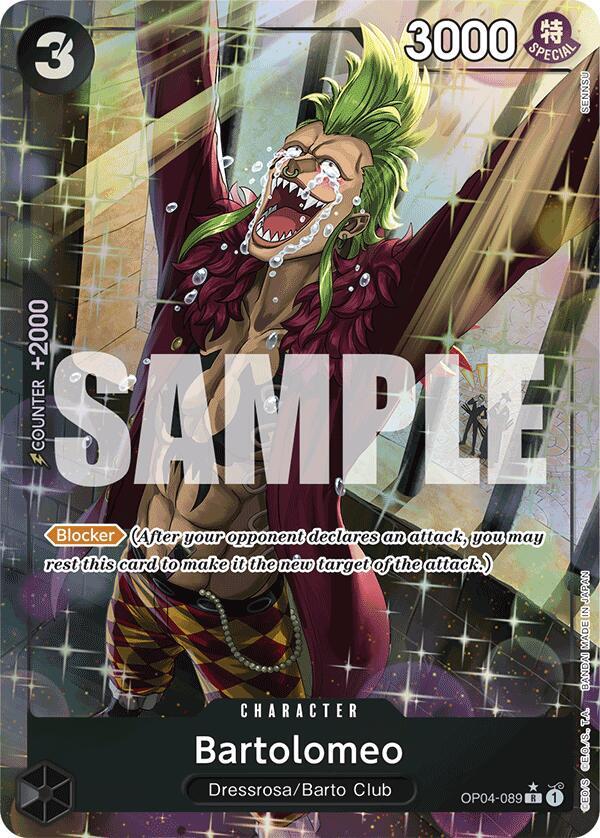 Bartolomeo OP04-089 (Premium Booster -The Best-)  - Alternate Art Foil