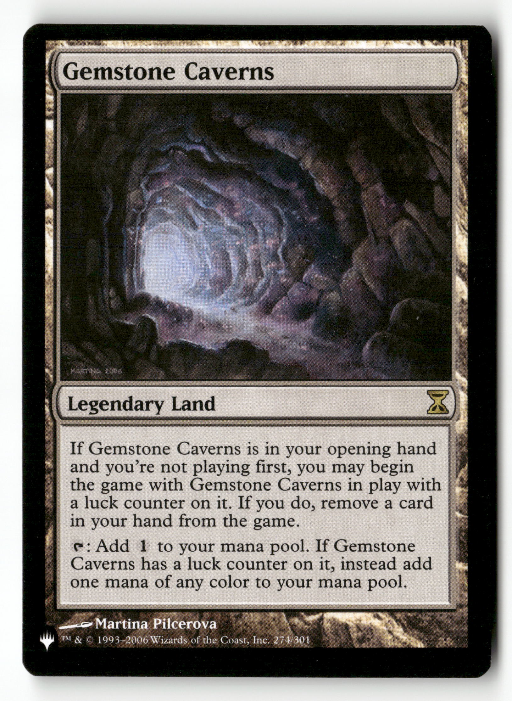 MTG The List Reprints 274/301 Gemstone Caverns R NM