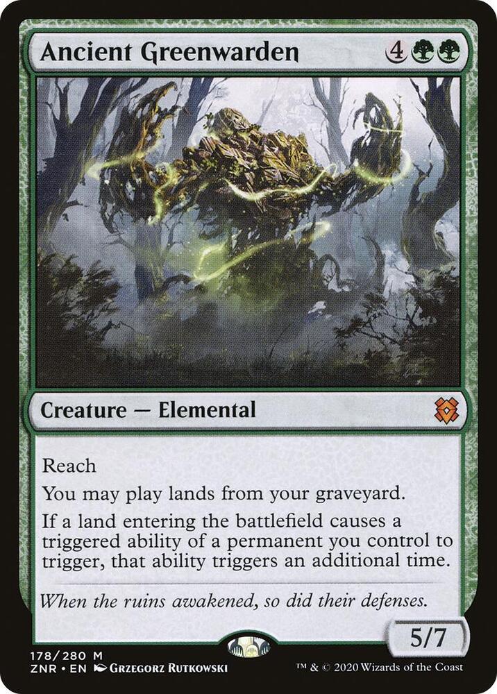 Ancient Greenwarden 178/280 (Zendikar Rising) 