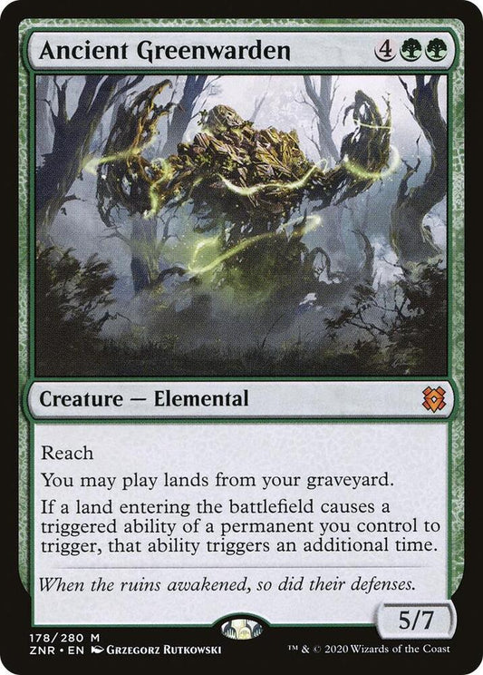 Ancient Greenwarden 178/280 (Zendikar Rising) 