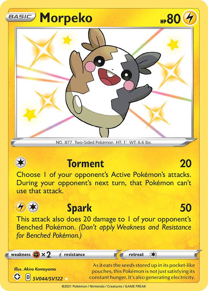 Morpeko SV044/SV122 (Shining Fates: Shiny Vault)  - Holofoil