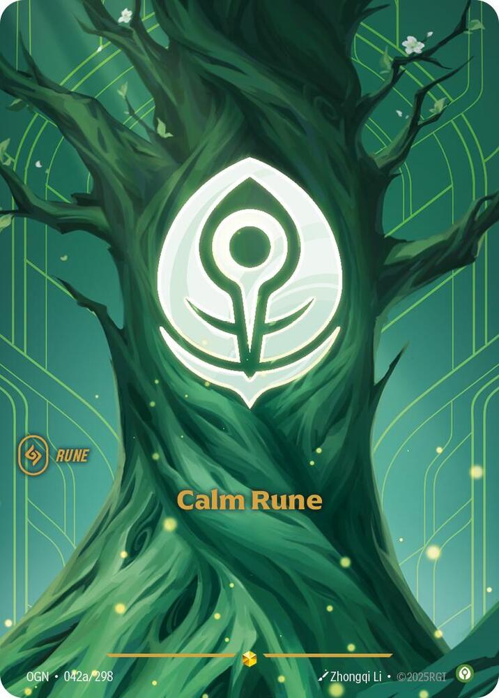Calm Rune 42a/298 (Origins)  - Foil