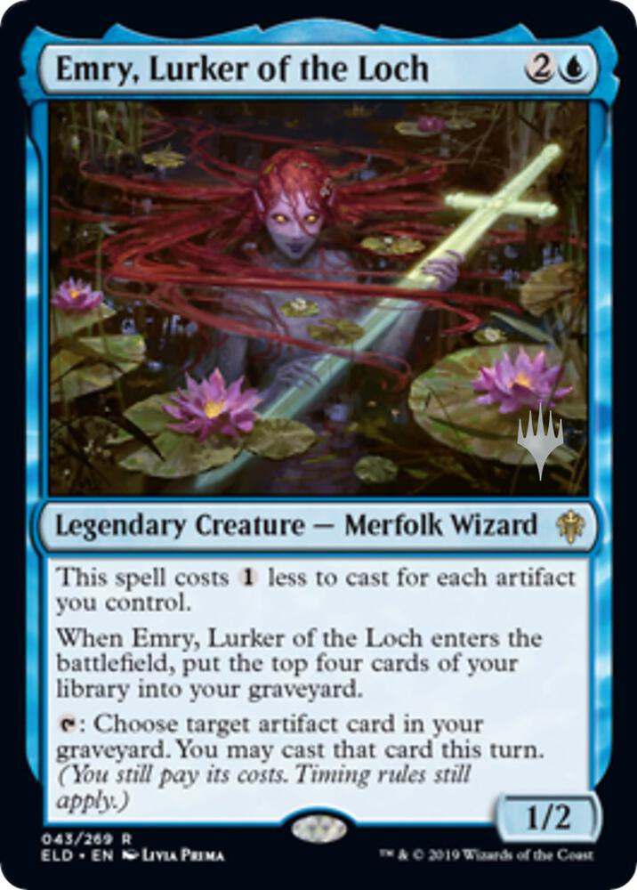 Emry Lurker of the Loch 43p/152 (Promo Pack: Throne of Eldraine)  - Foil