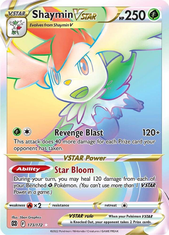 Shaymin VSTAR Secret 173/172 (SWSH09: Brilliant Stars)  - Holofoil