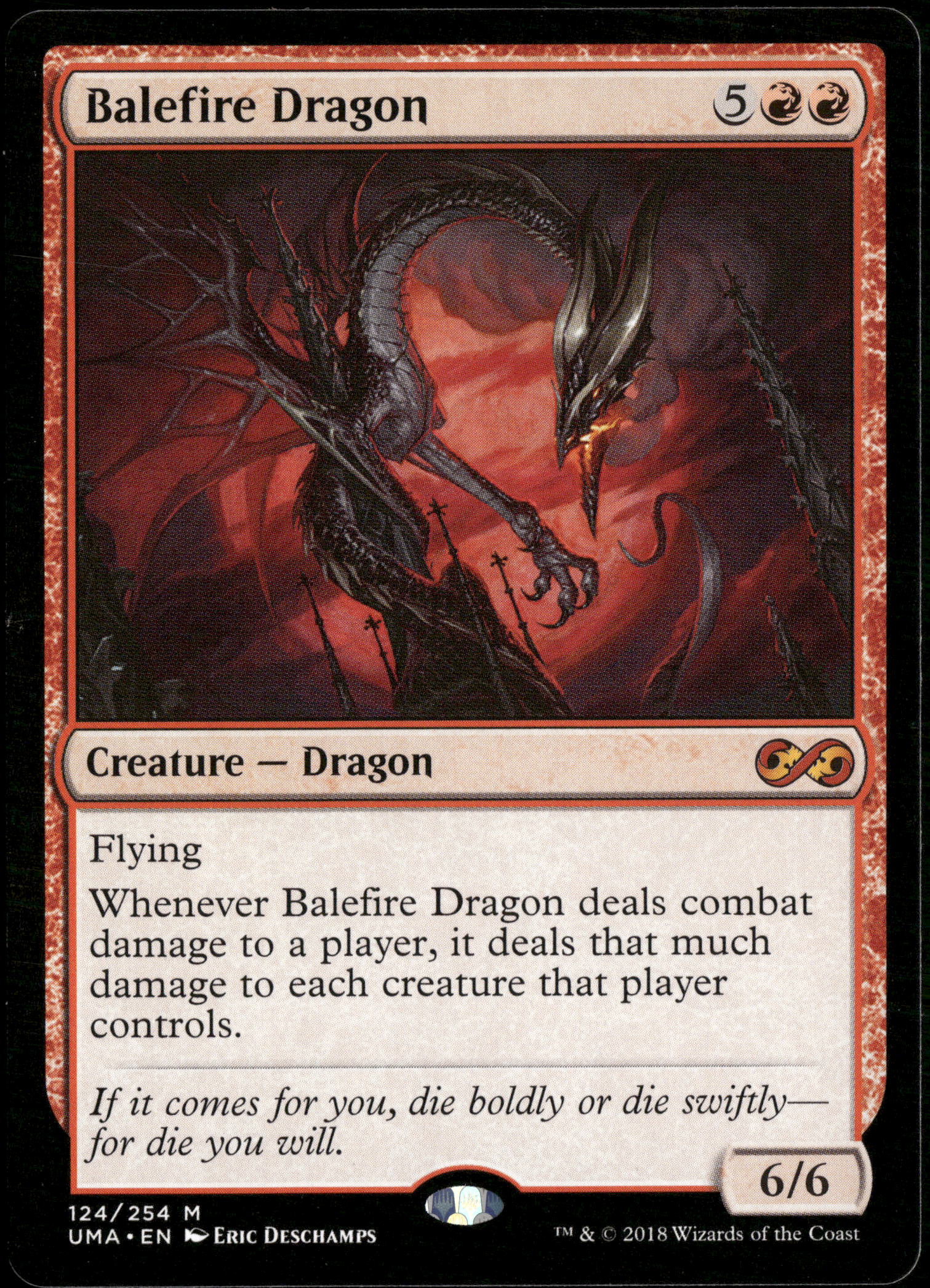 Magic The Gathering Ultimate Masters 124 Balefire Dragon M NM