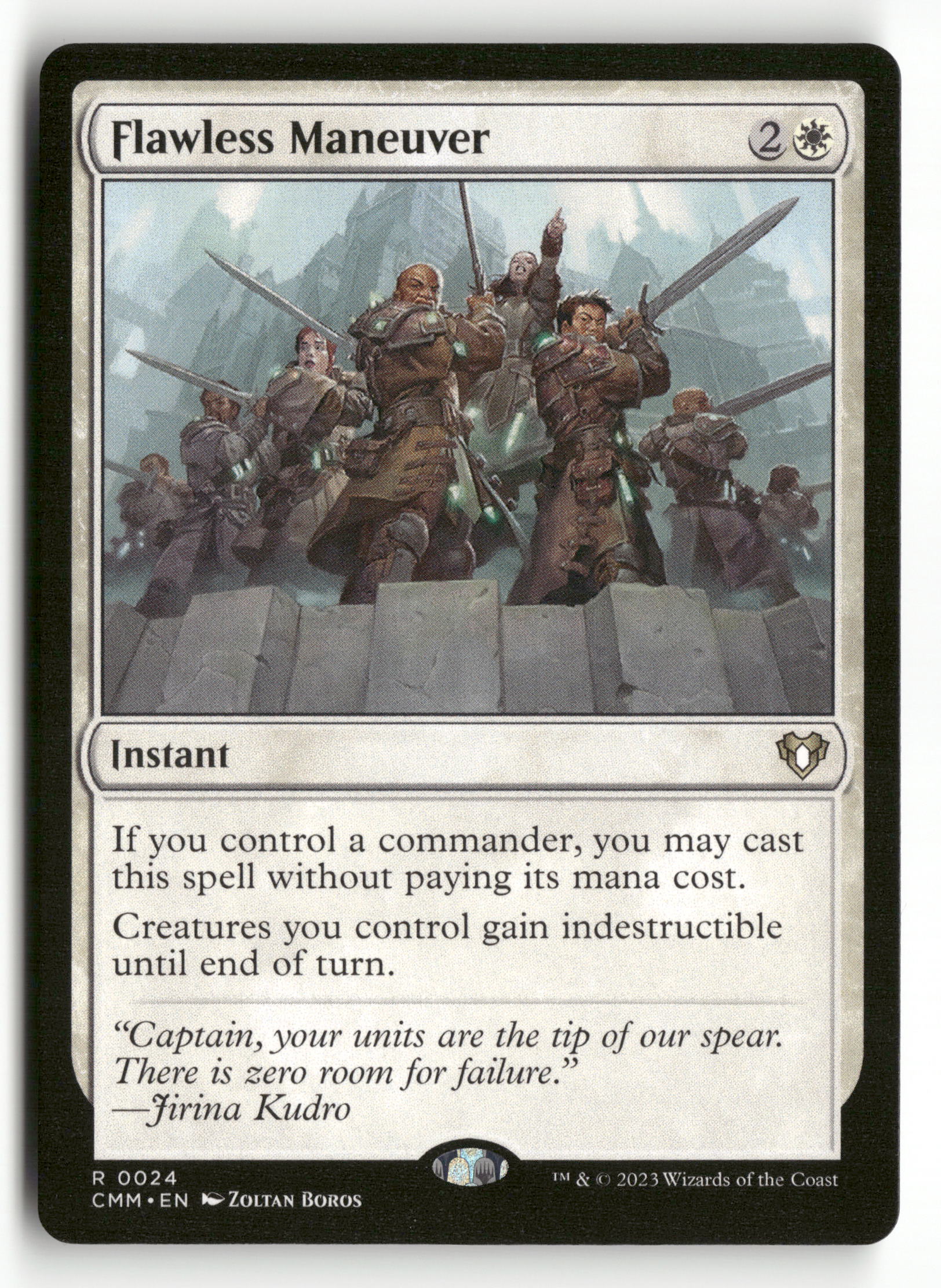 Magic The Gathering Commander Masters 24 Flawless Maneuver R NM